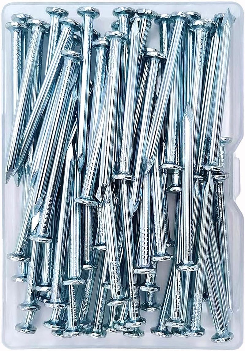 Eloogaa 65pcs 2 inches Wall Nails,Galvanized Hardware Nails,Good Hardness Wall Nails for Hanging Pictures - Image 1